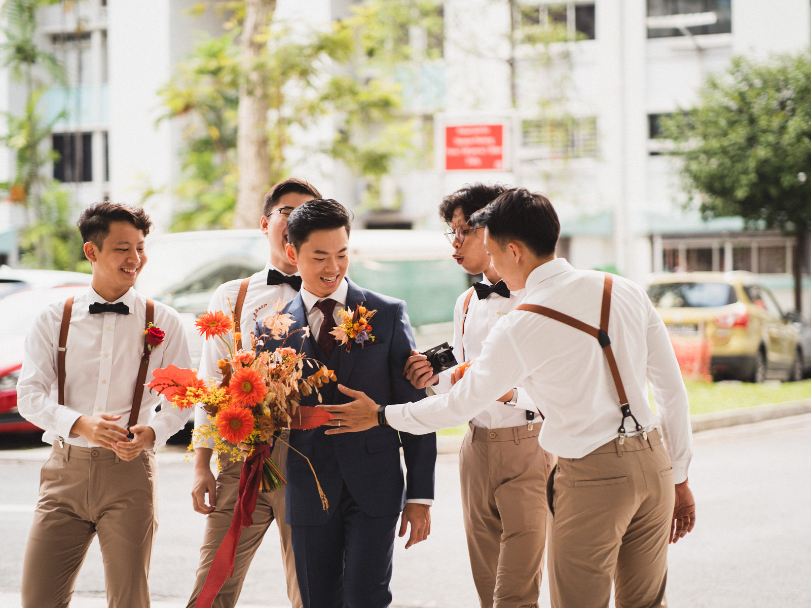 Wedding day joy